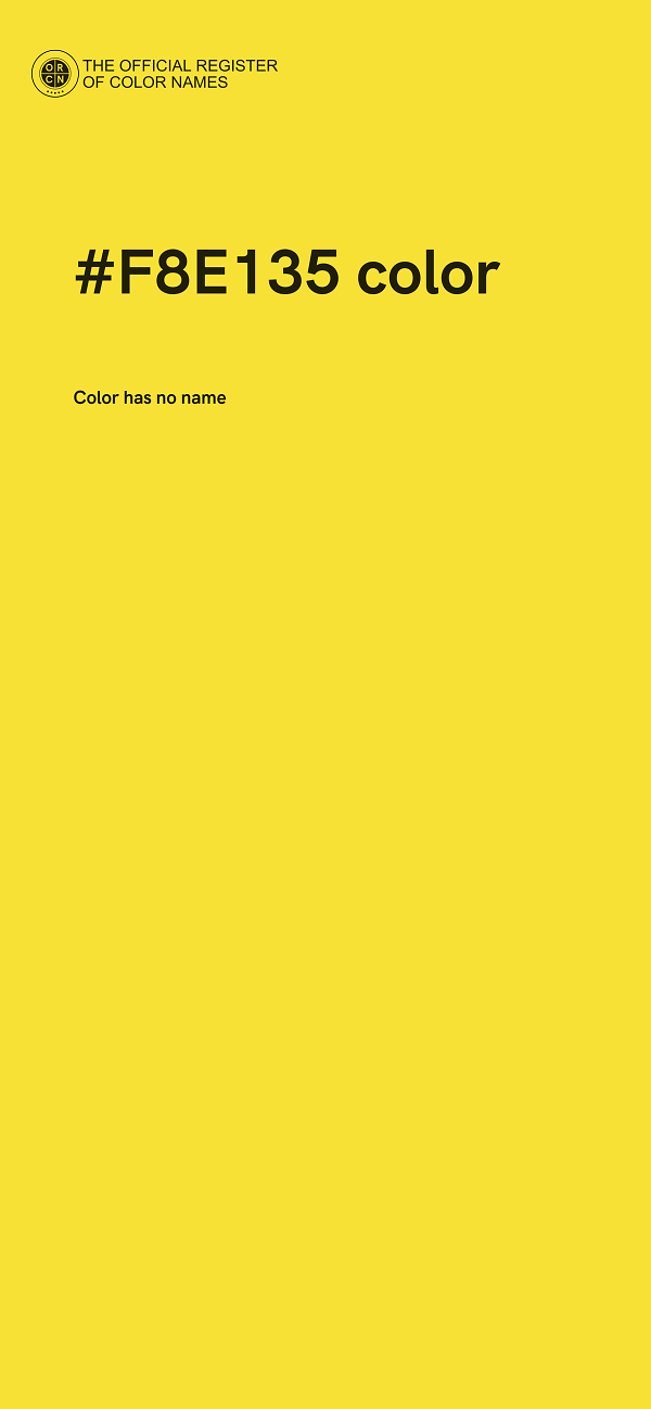 #F8E135 color image