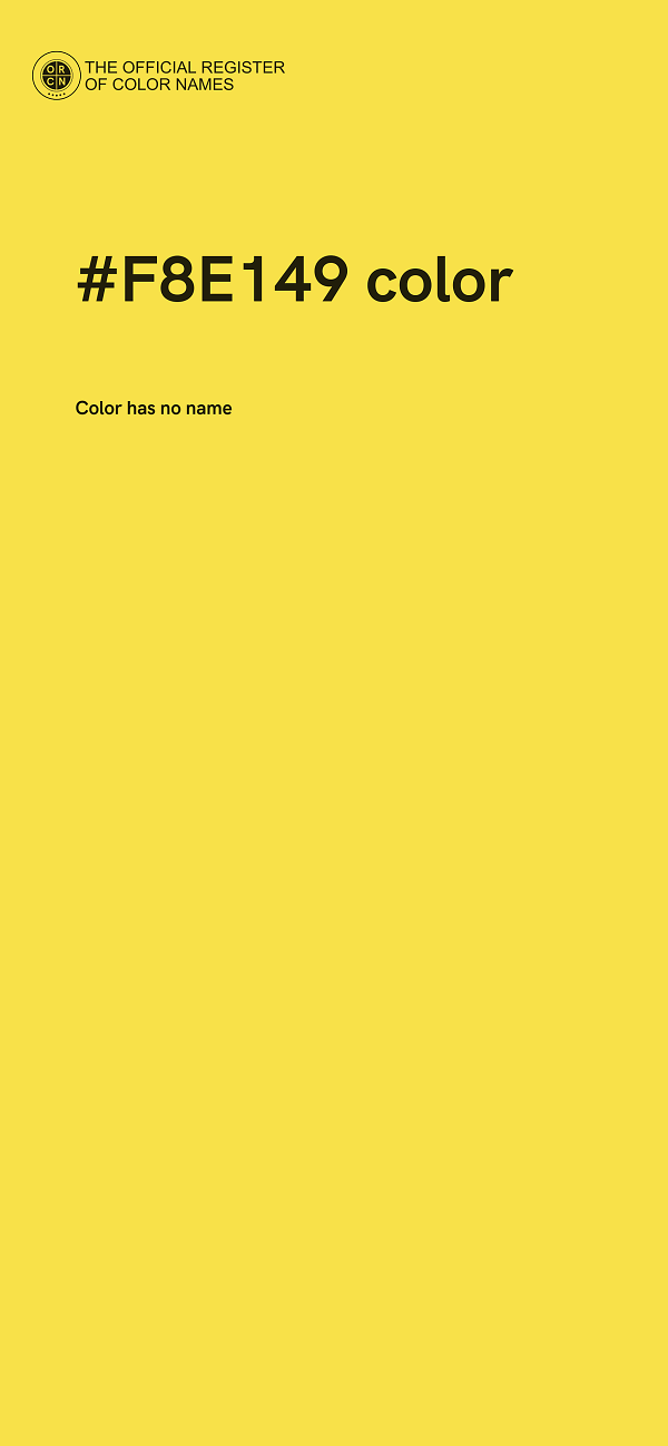 #F8E149 color image