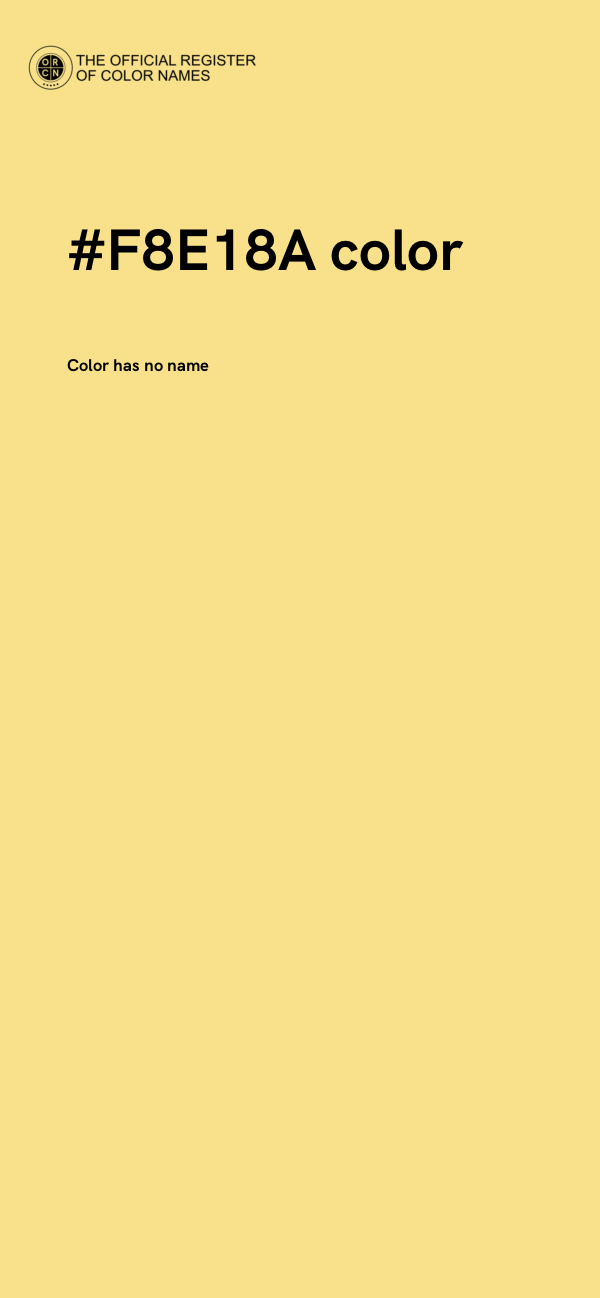 #F8E18A color image