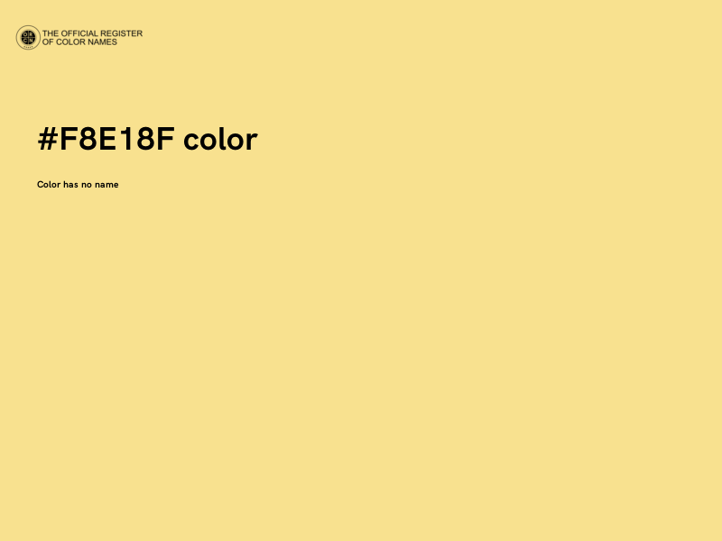 #F8E18F color image