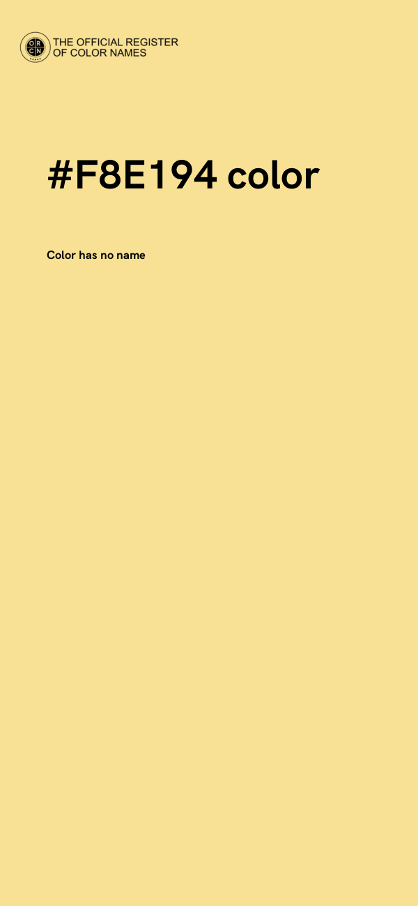 #F8E194 color image