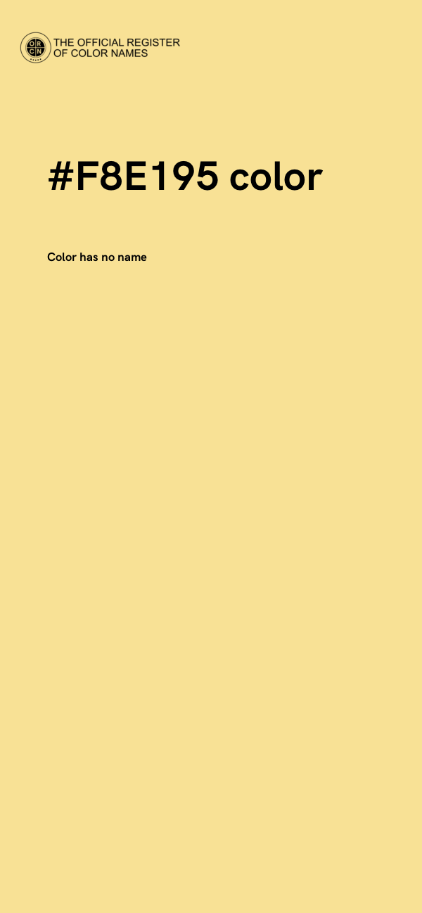 #F8E195 color image