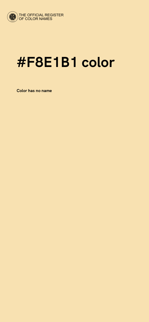 #F8E1B1 color image