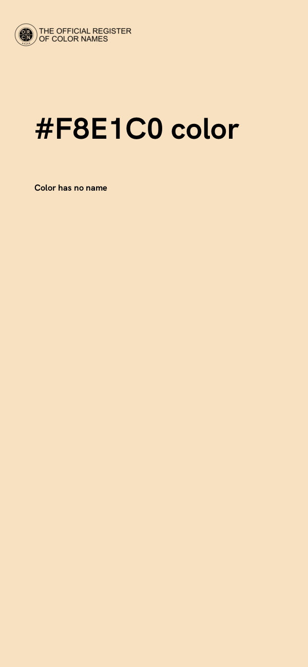 #F8E1C0 color image