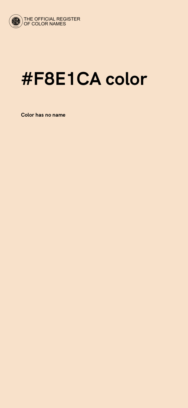 #F8E1CA color image
