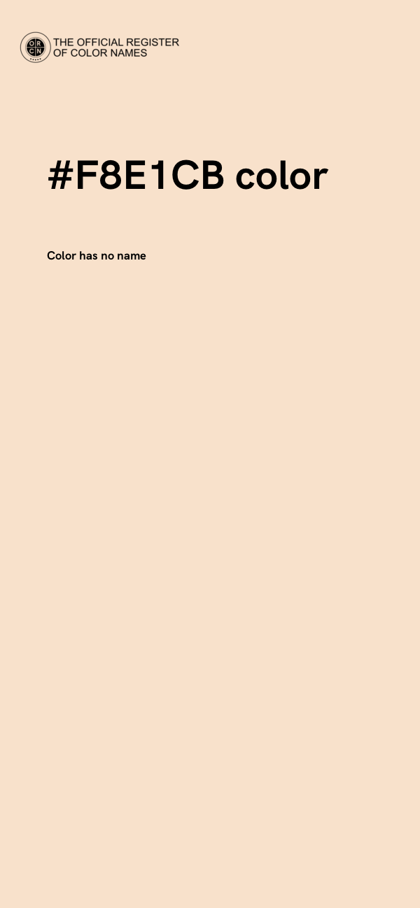 #F8E1CB color image