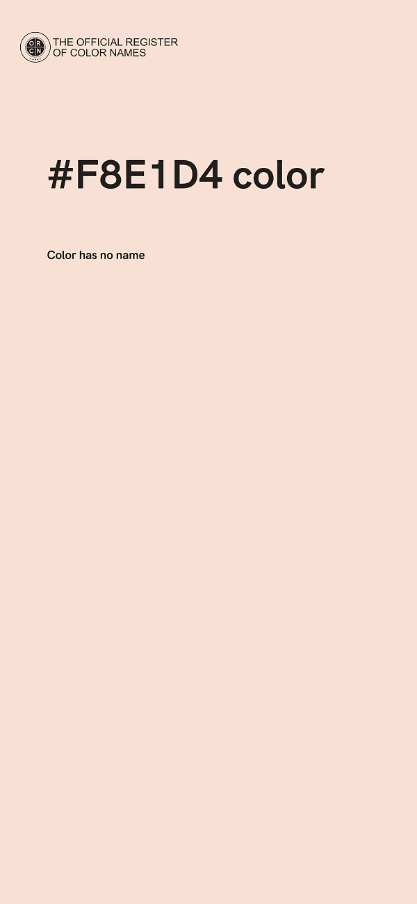 #F8E1D4 color image
