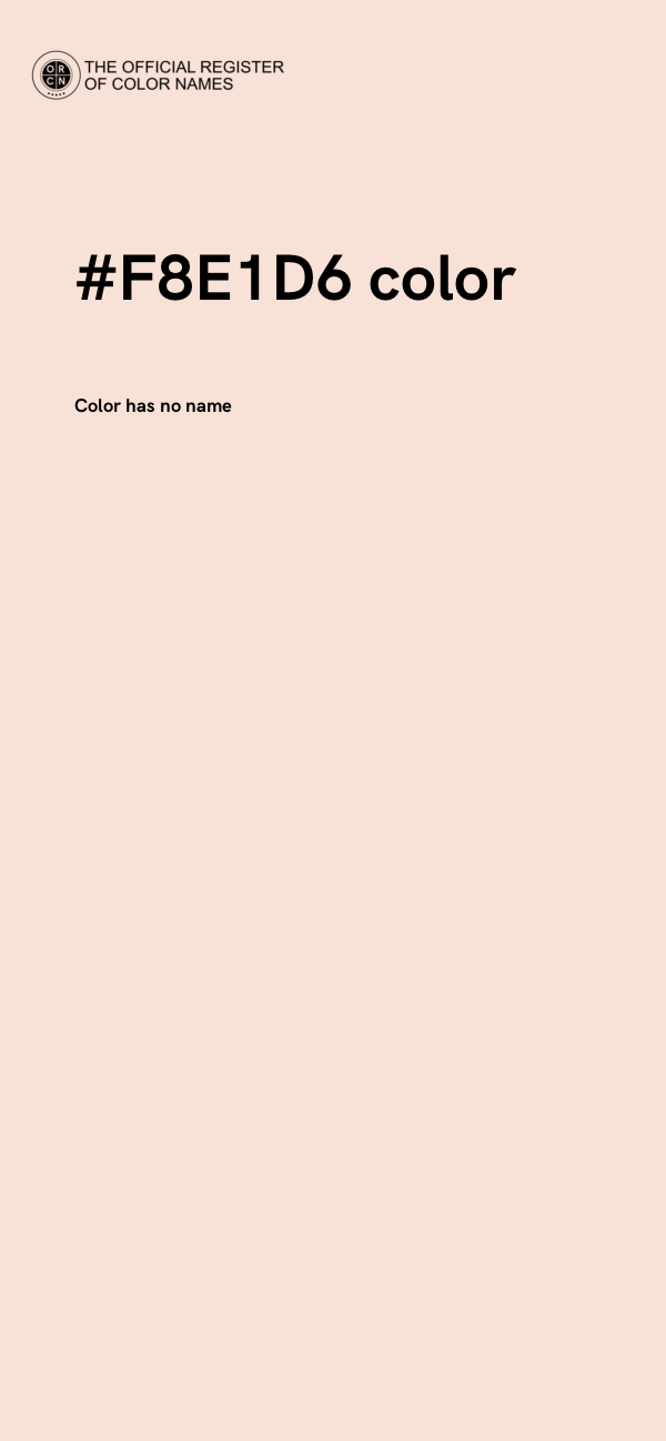#F8E1D6 color image