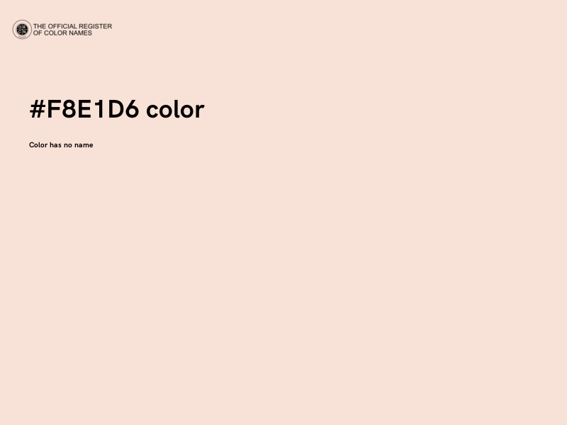 #F8E1D6 color image