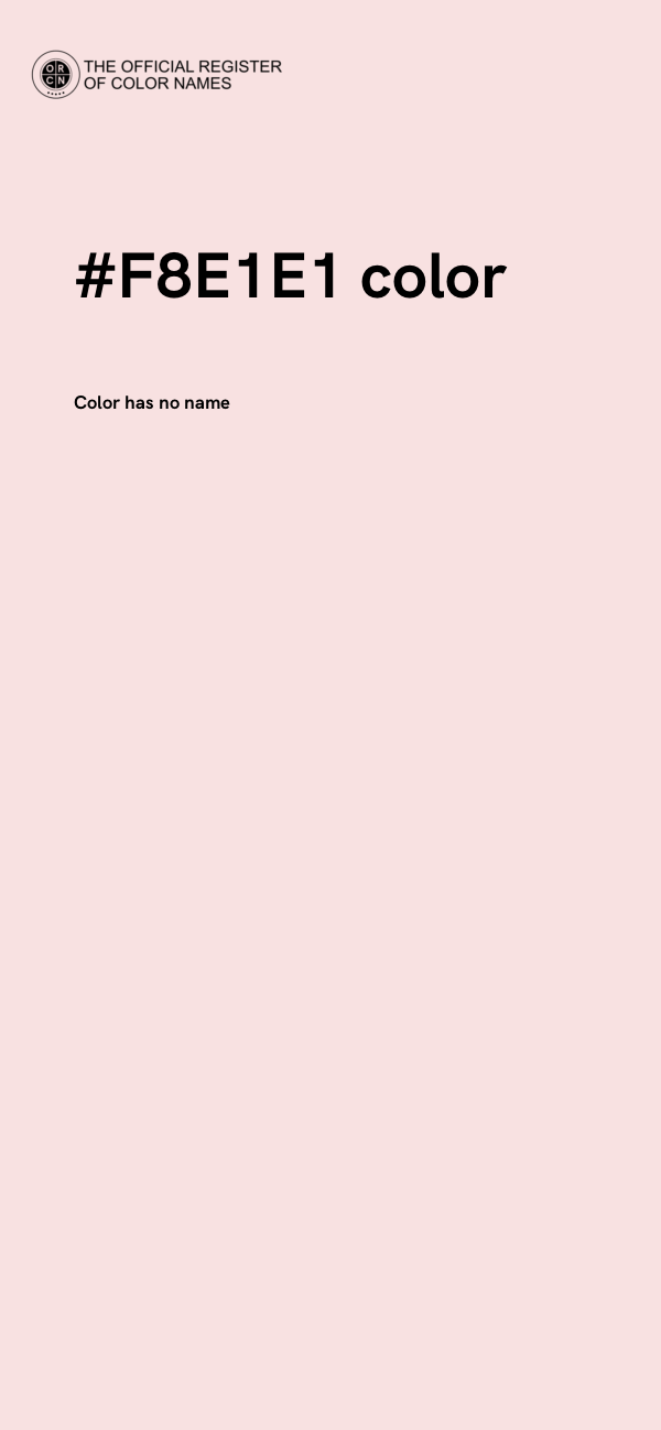 #F8E1E1 color image
