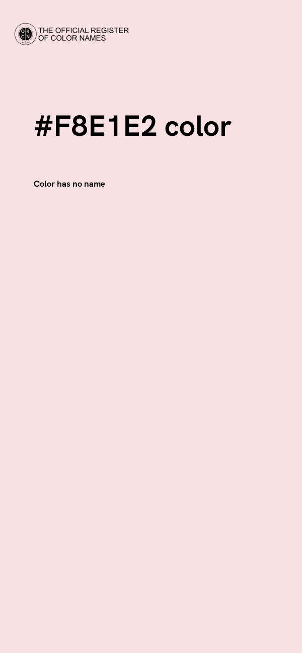 #F8E1E2 color image