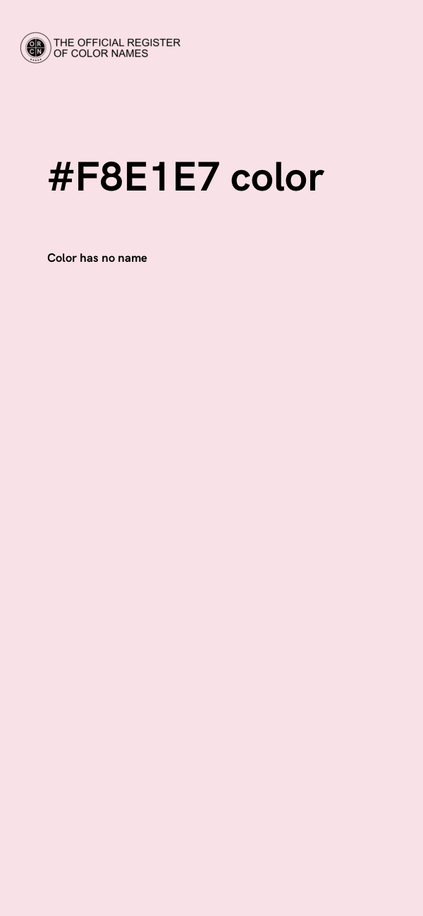 #F8E1E7 color image