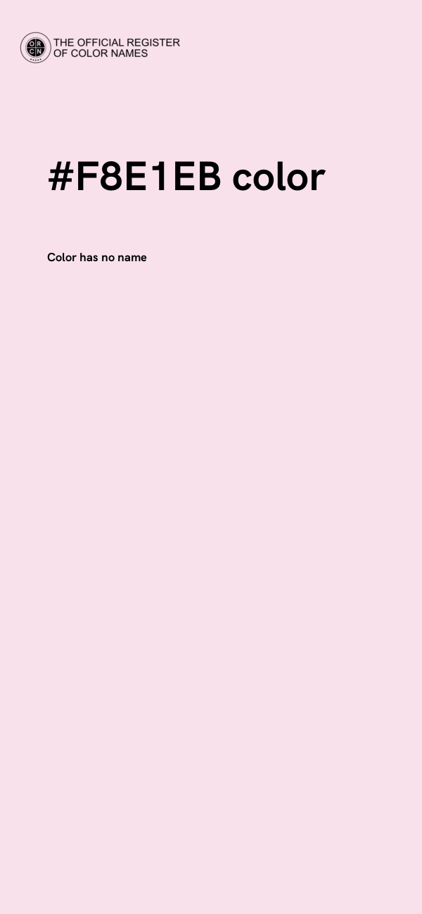 #F8E1EB color image