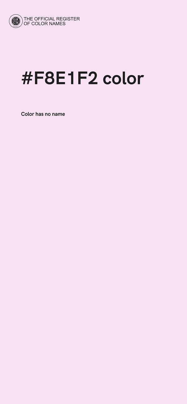 #F8E1F2 color image
