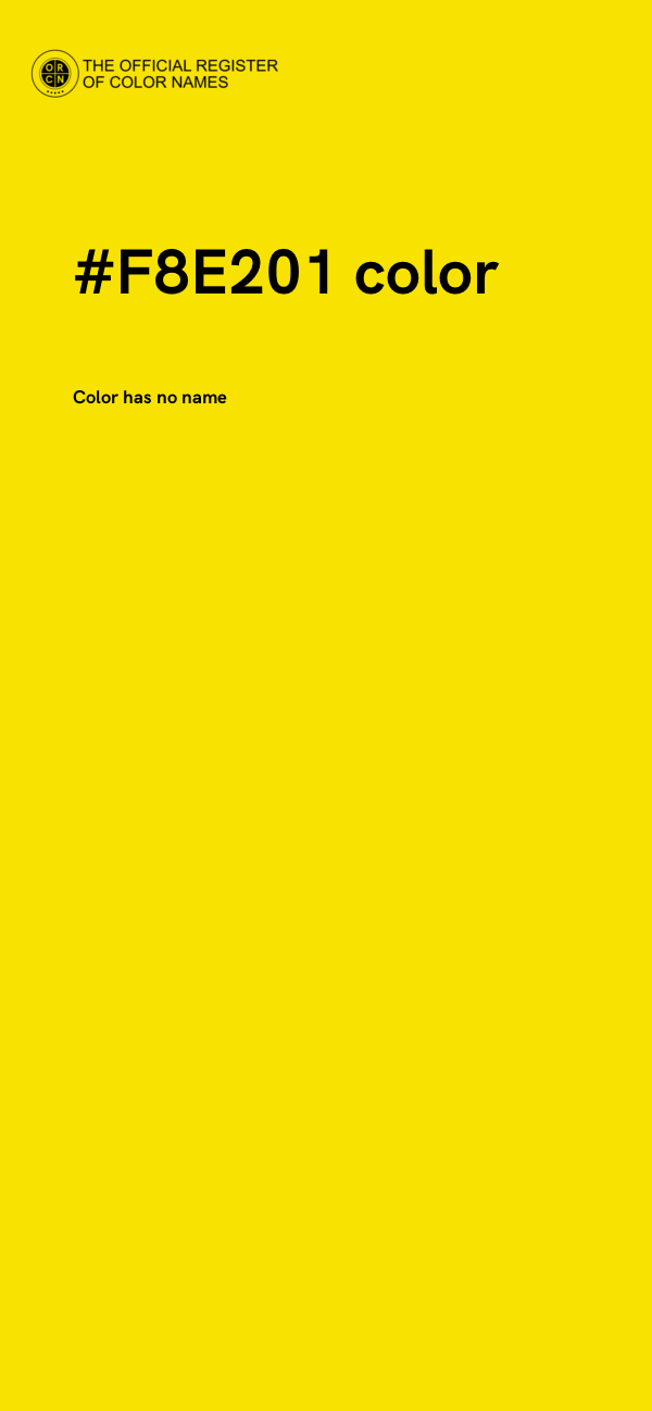 #F8E201 color image