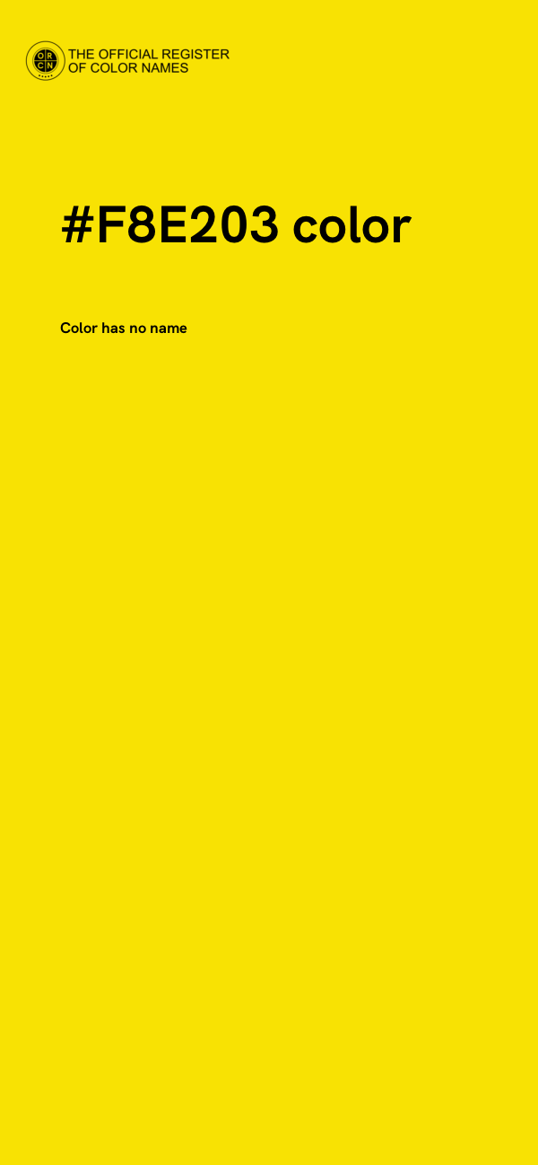 #F8E203 color image