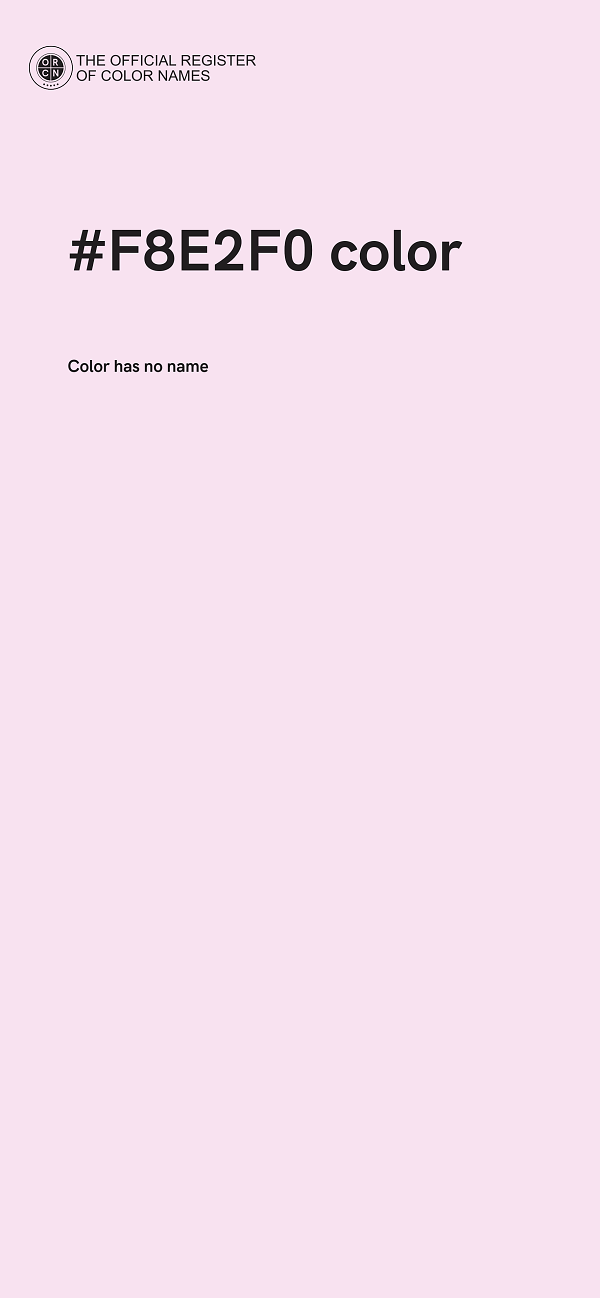 #F8E2F0 color image