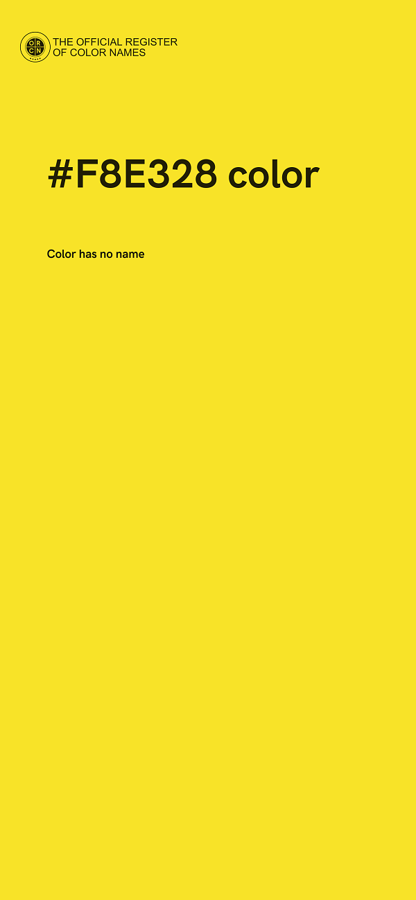 #F8E328 color image