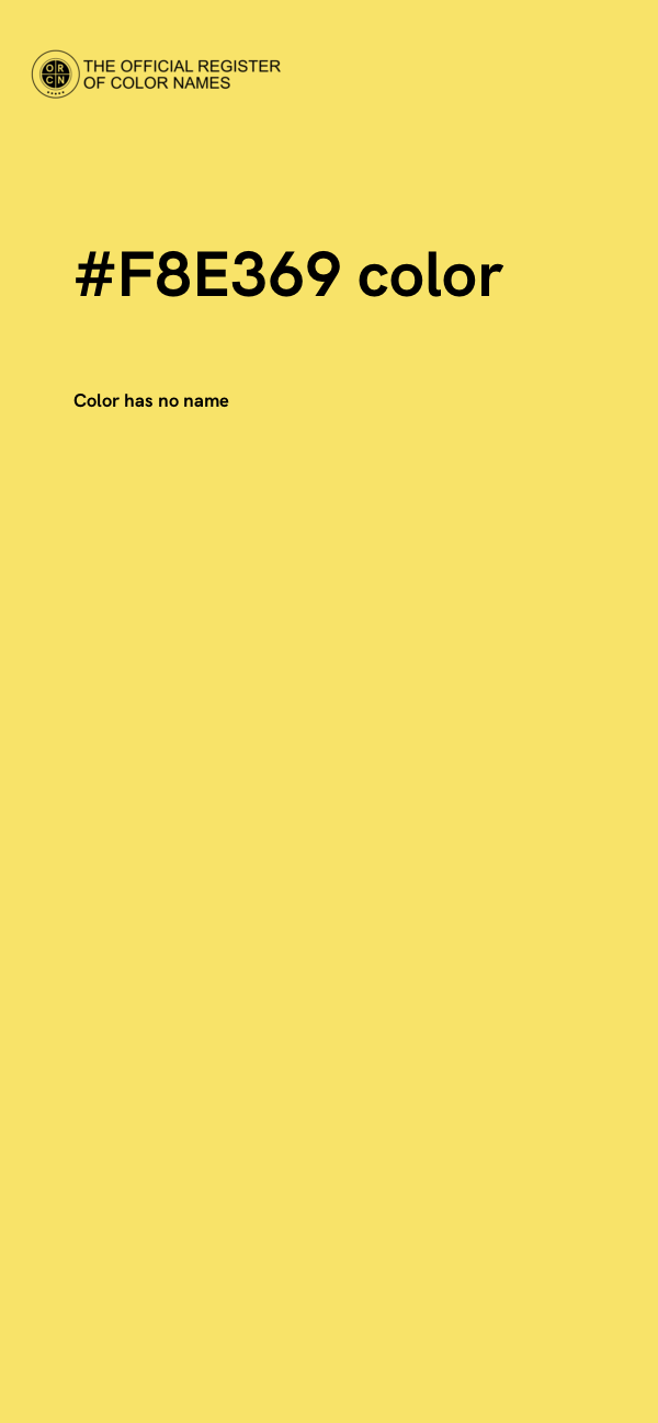 #F8E369 color image