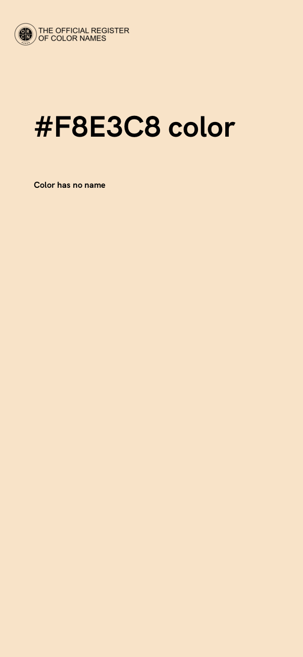 #F8E3C8 color image