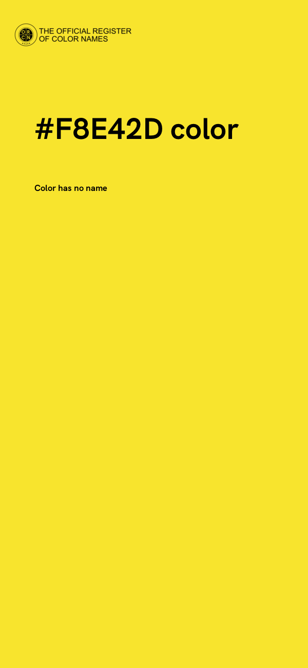#F8E42D color image