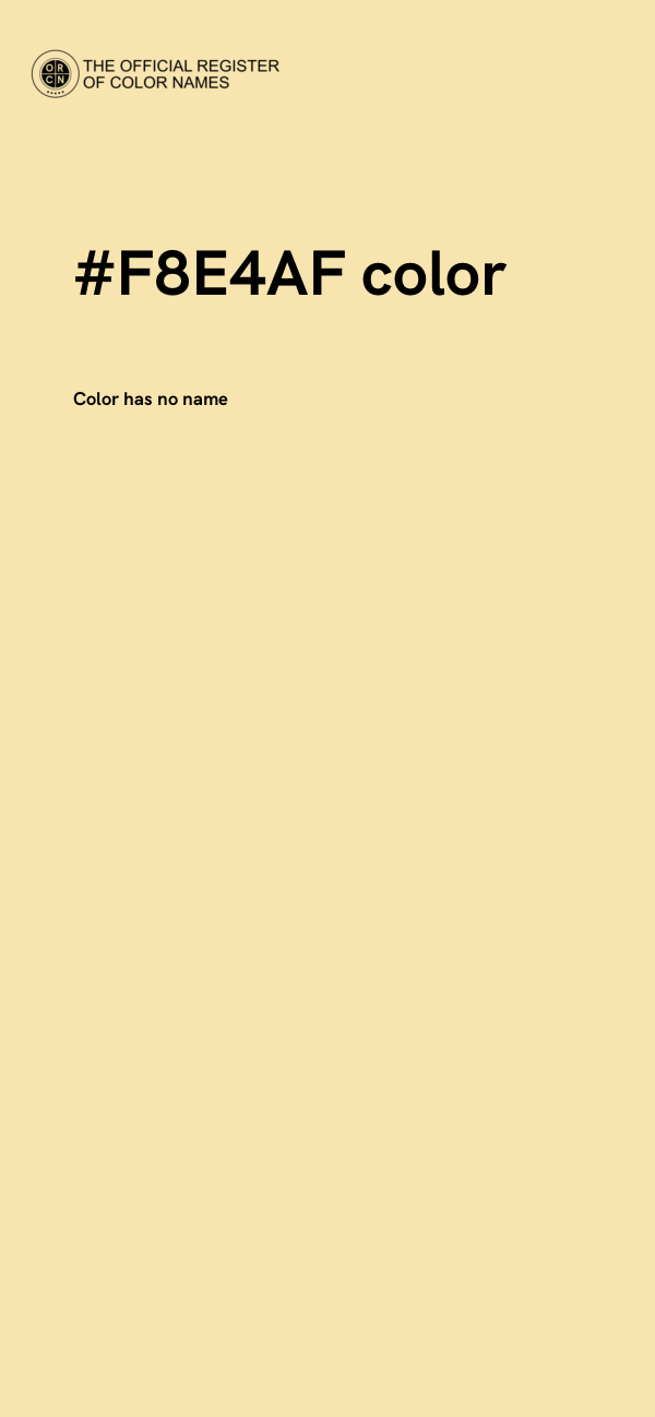 #F8E4AF color image
