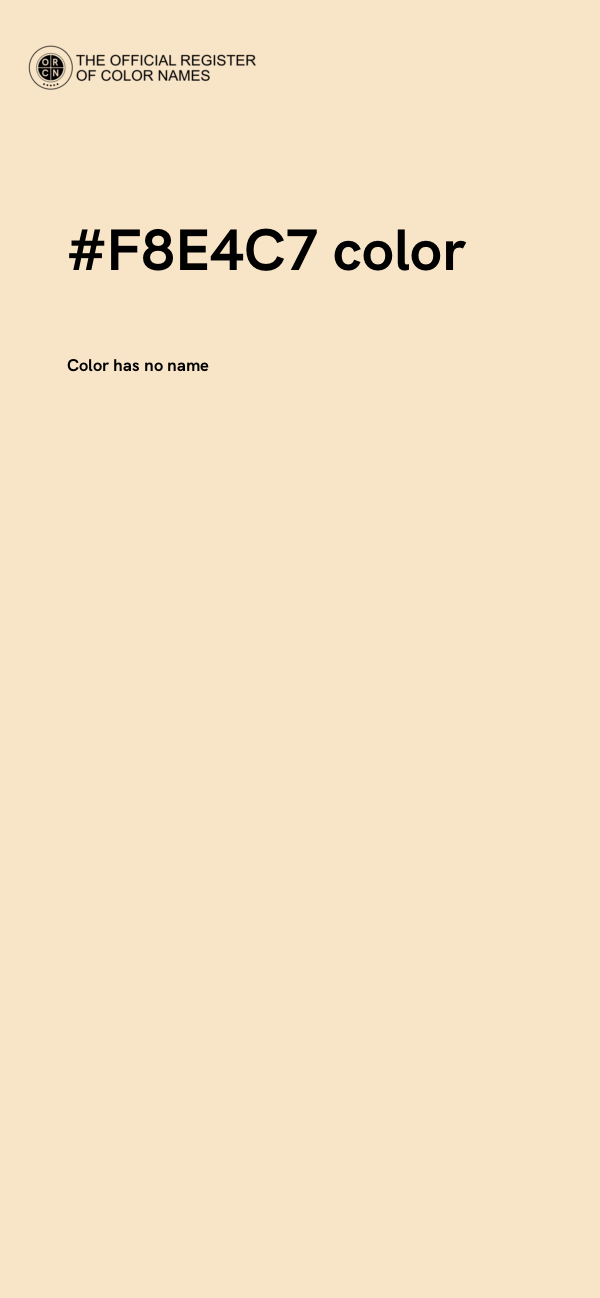 #F8E4C7 color image