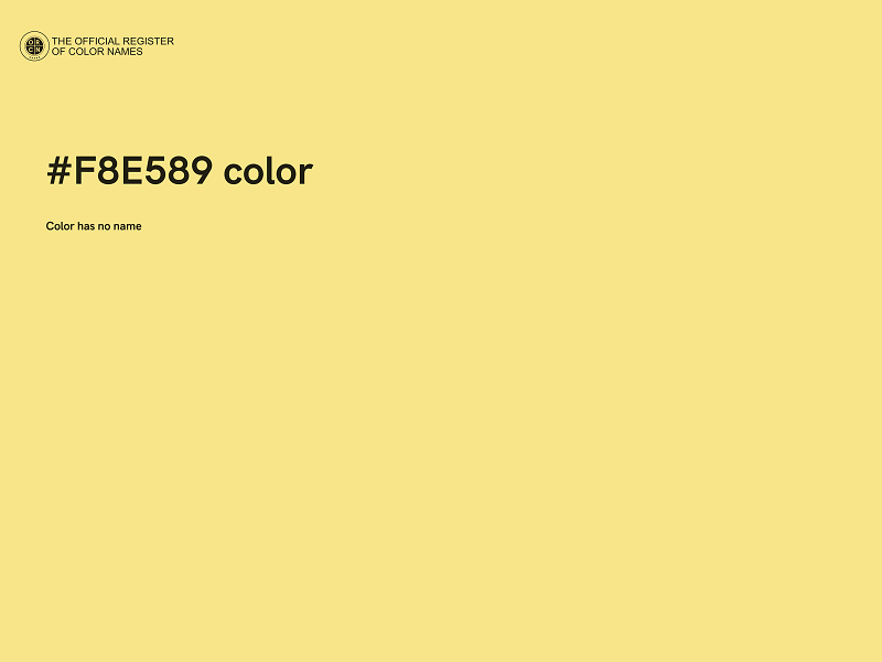 #F8E589 color image