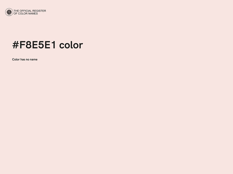 #F8E5E1 color image