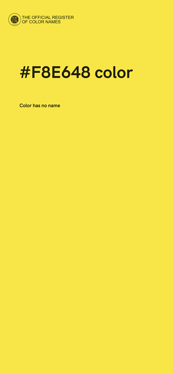 #F8E648 color image