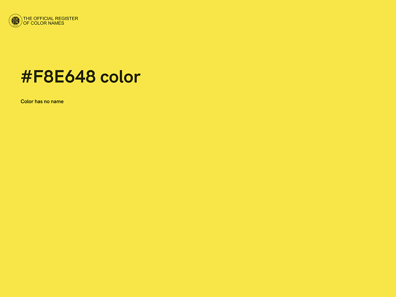 #F8E648 color image