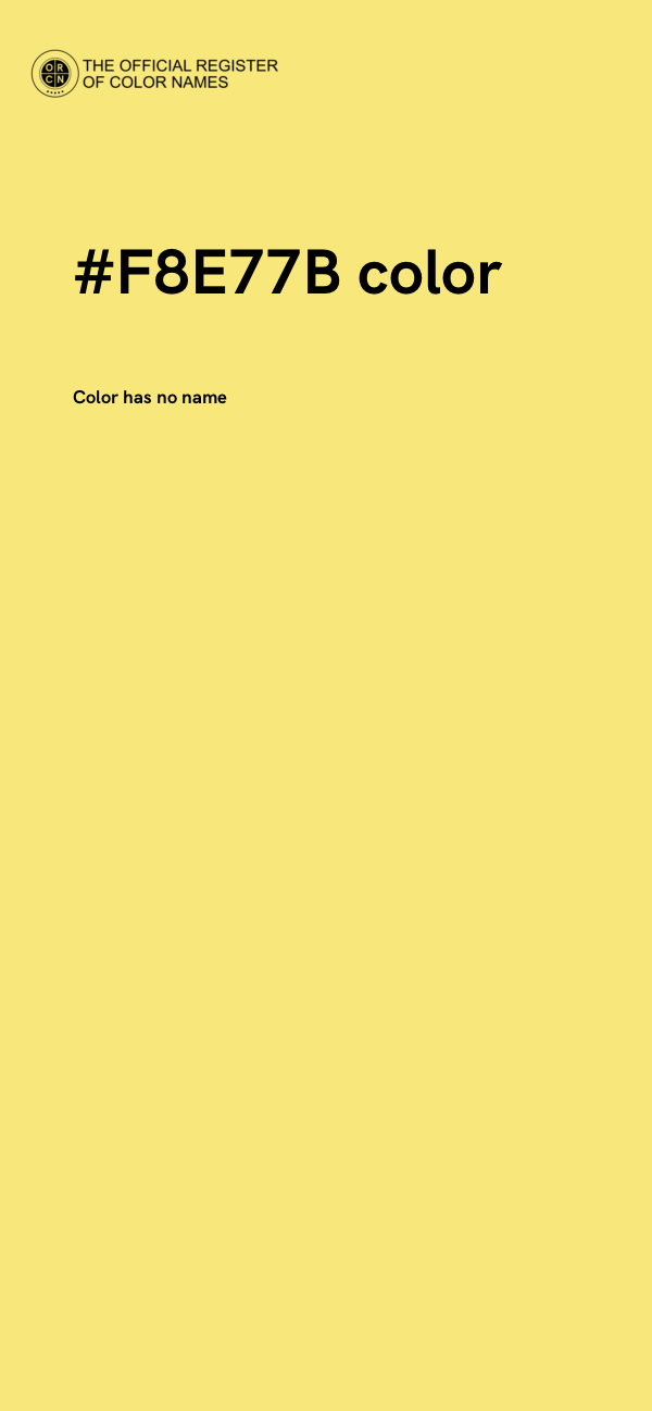 #F8E77B color image