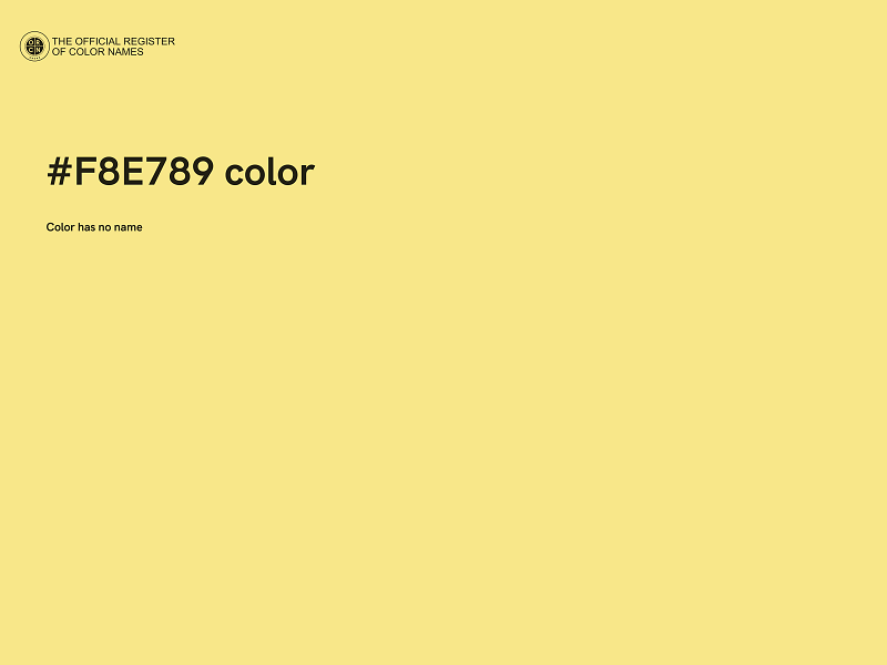 #F8E789 color image