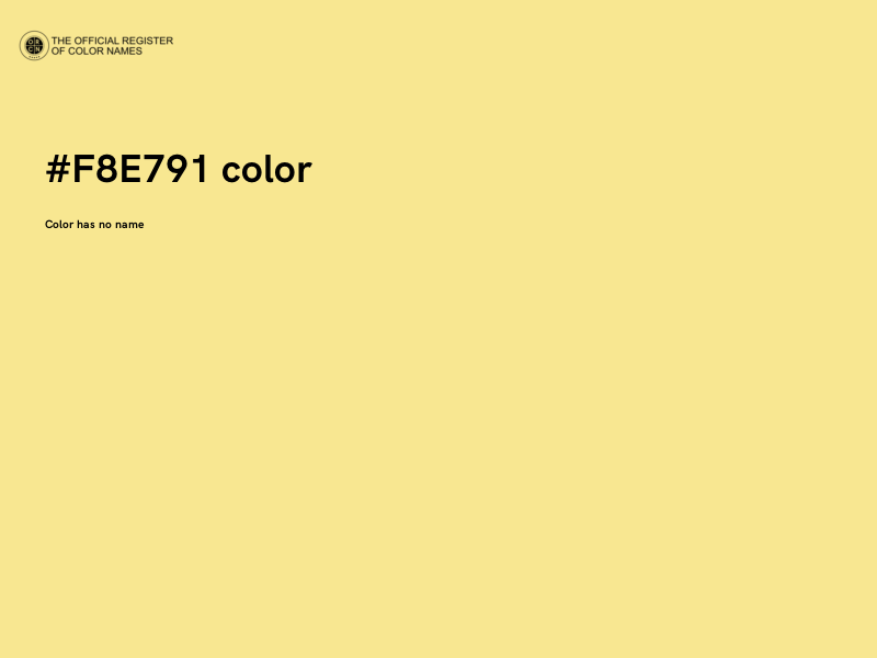 #F8E791 color image