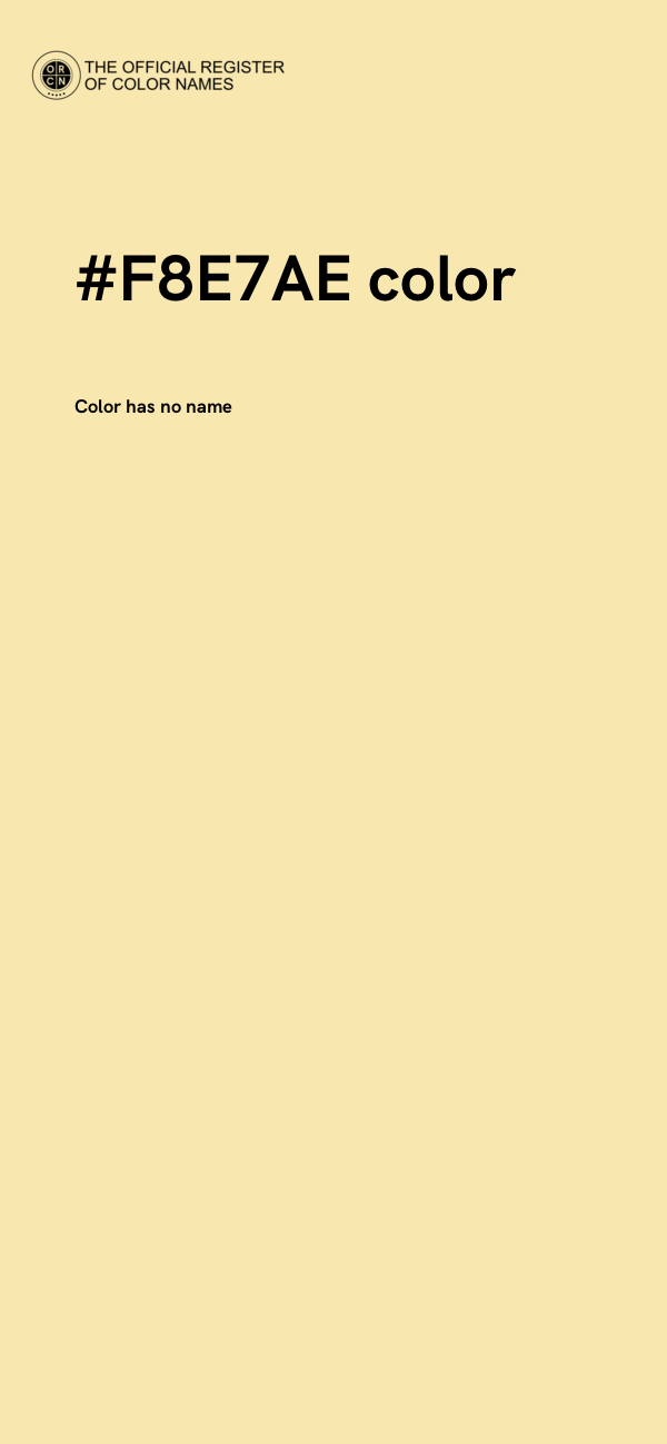 #F8E7AE color image