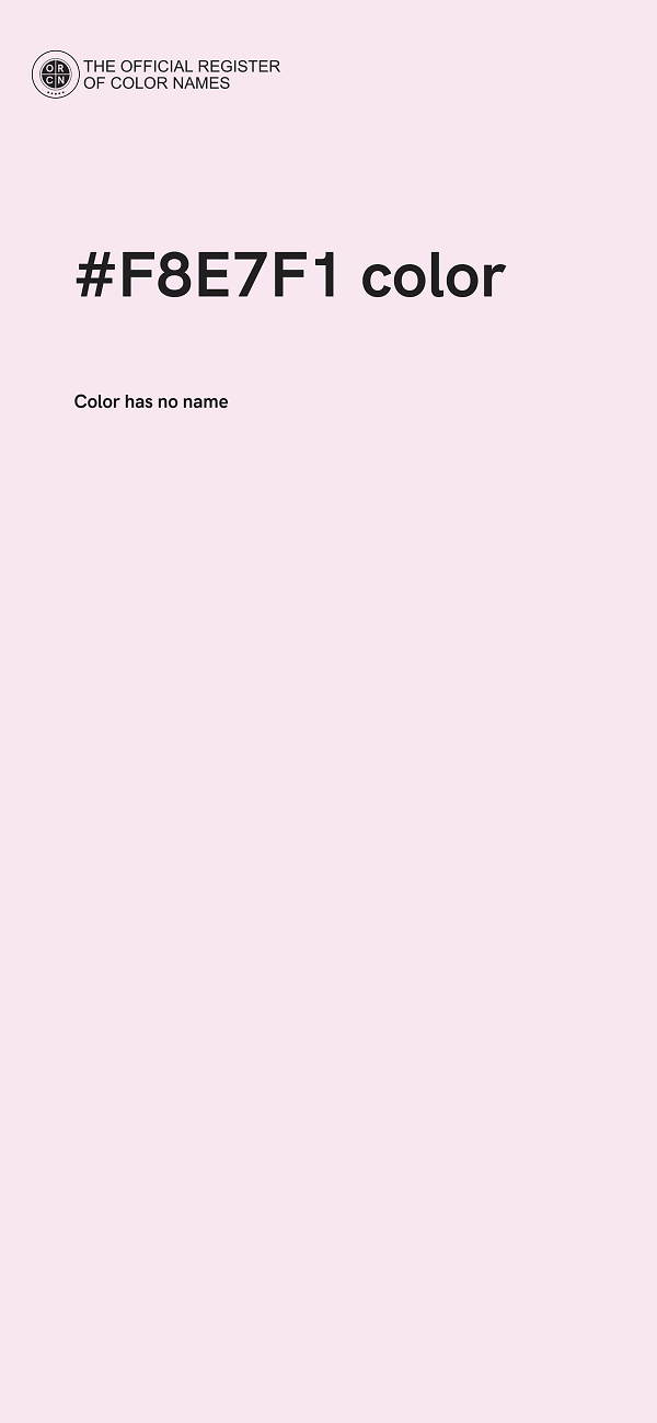 #F8E7F1 color image