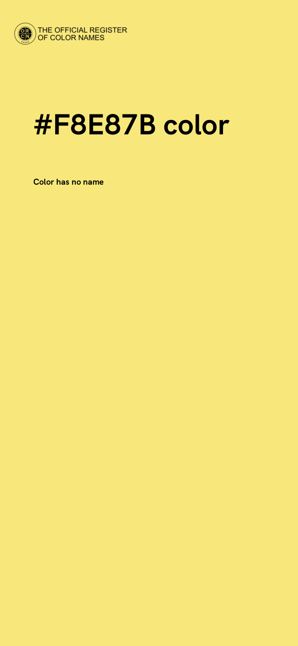 #F8E87B color image