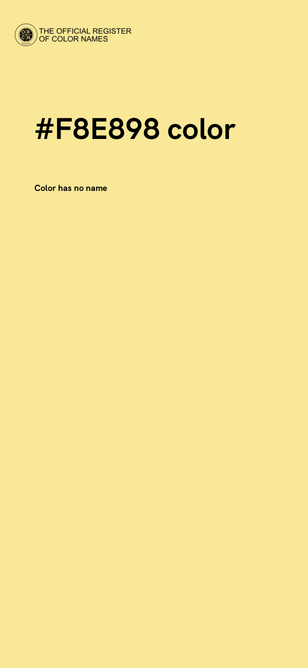 #F8E898 color image