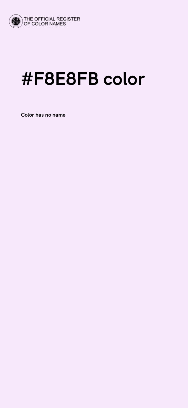 #F8E8FB color image