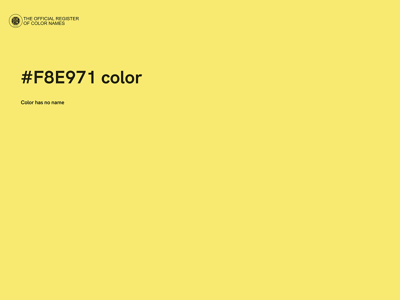 #F8E971 color image