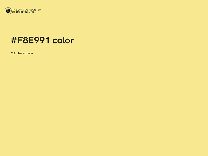 #F8E991 color image