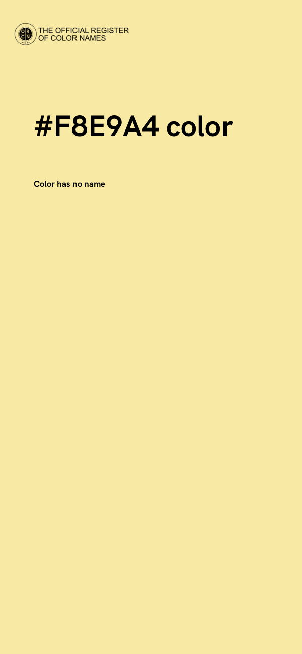 #F8E9A4 color image