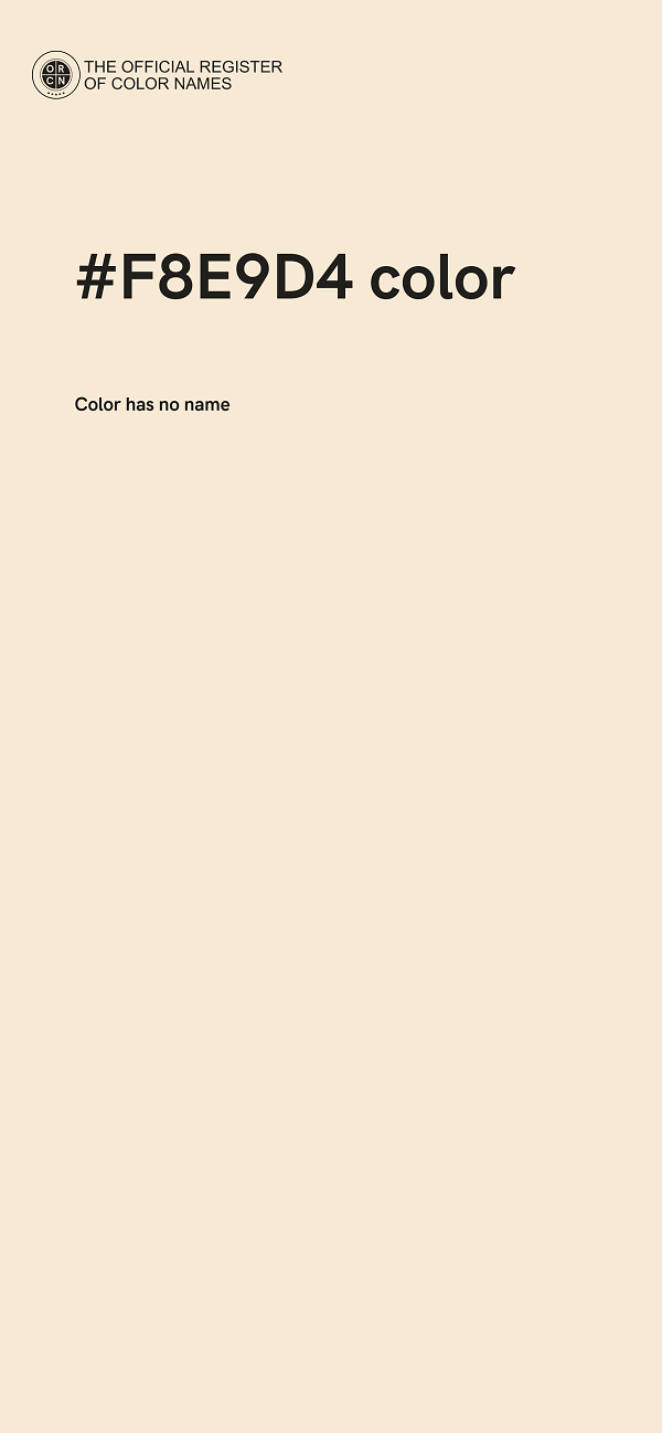 #F8E9D4 color image