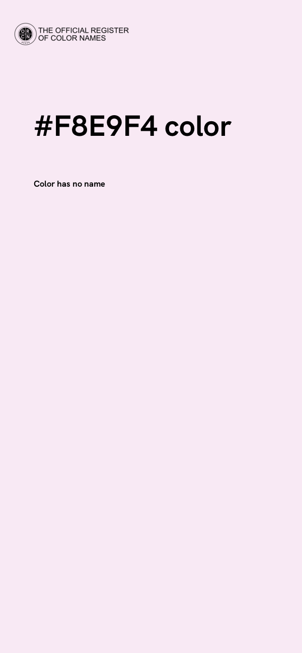#F8E9F4 color image
