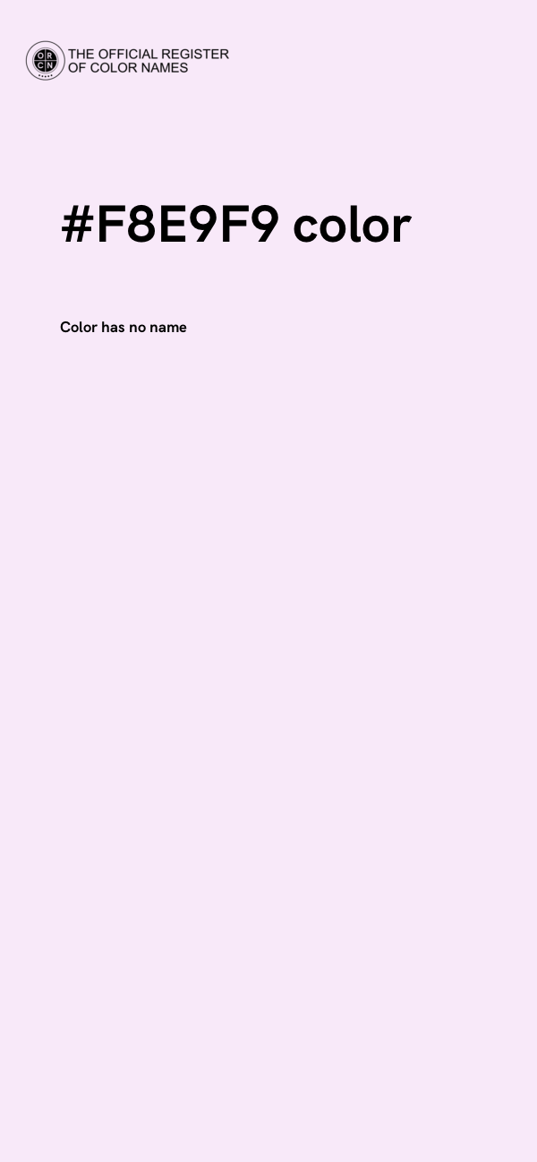 #F8E9F9 color image