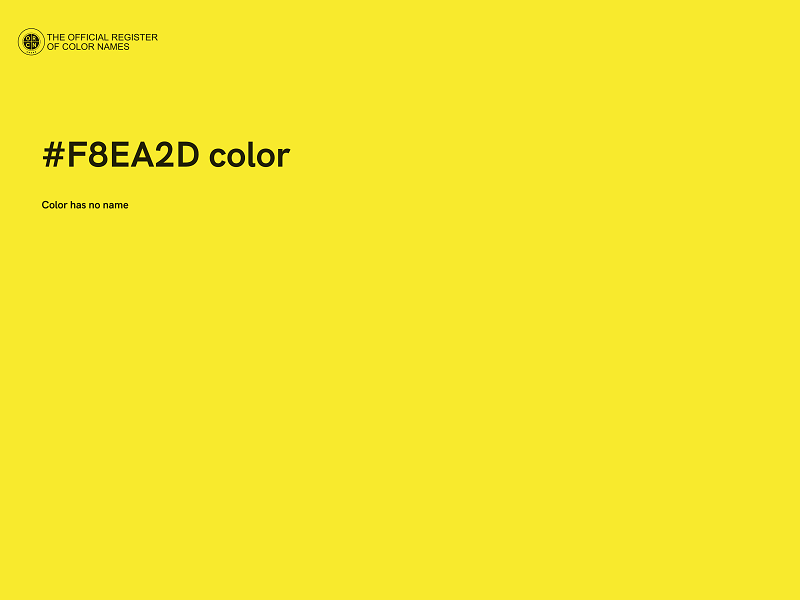 #F8EA2D color image