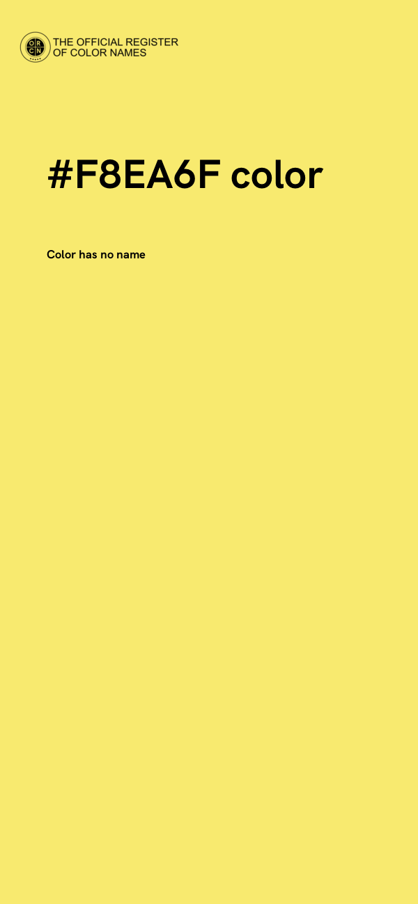 #F8EA6F color image