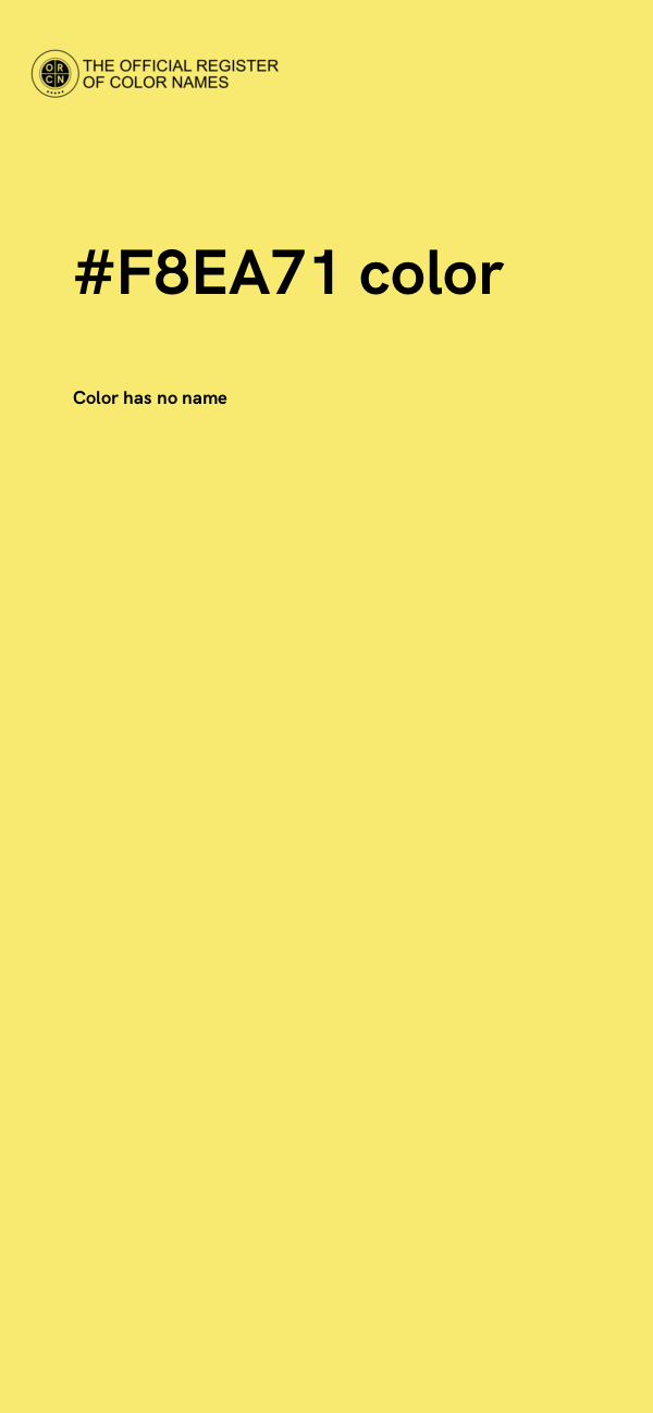 #F8EA71 color image