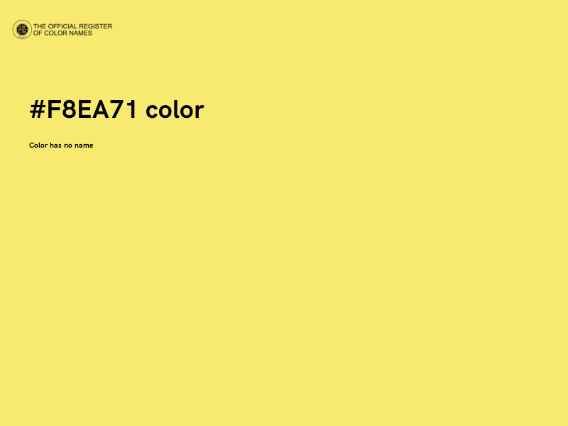 #F8EA71 color image