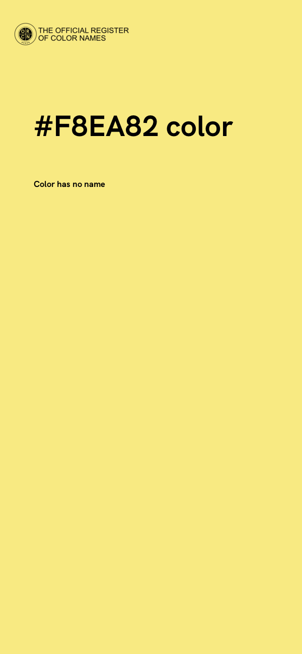 #F8EA82 color image